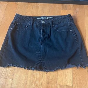 American Eagle Black Denim Skirt